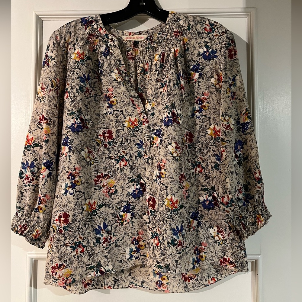 Rebecca Taylor Floral Blouse
